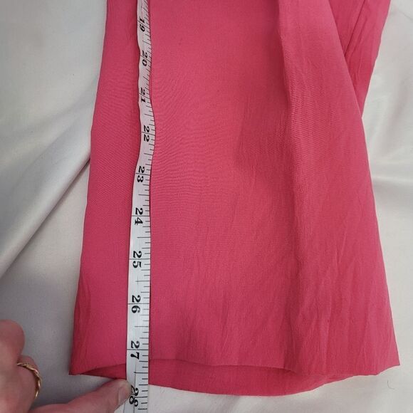 VINTAGE‎ 90s pink pull on barbiecore nylon windbreaker pants L/XL - Picture 12 of 12